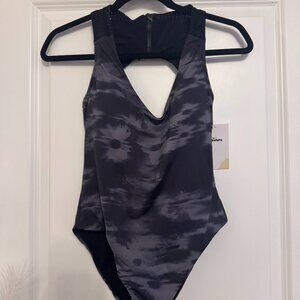 Nike Women's Floral Fade Keyhole Back One Piece Swimsuit.